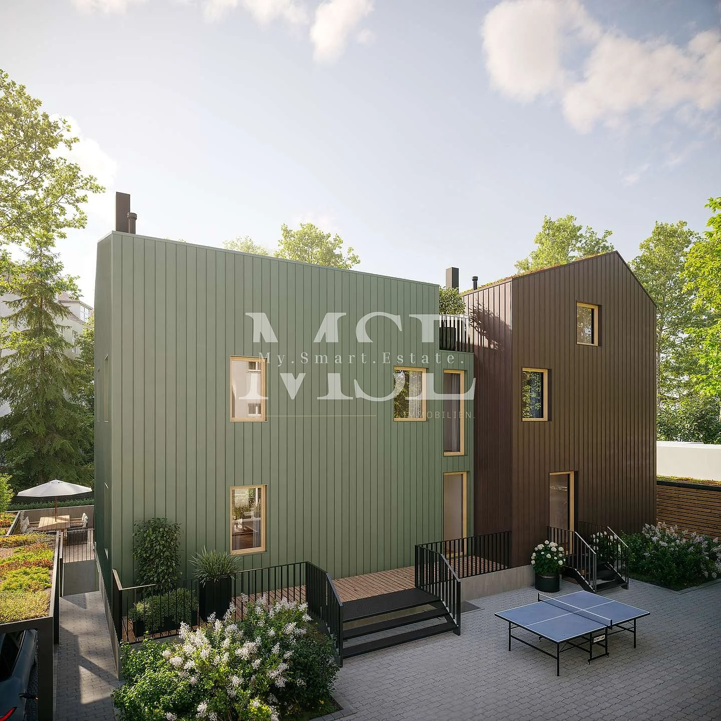 Hausansicht Eingangsbereich
